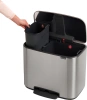 мусорное ведро brabantia pedal bin bo pedal bin 121241 23 + 11 л