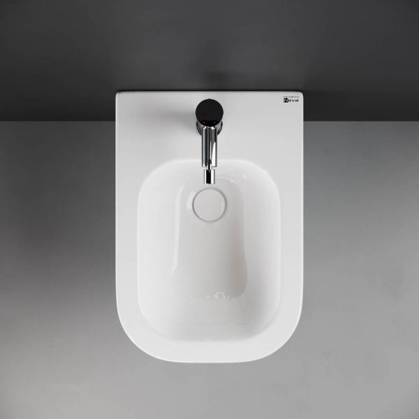 биде ceramicanova new day cn3006 подвесное, белое