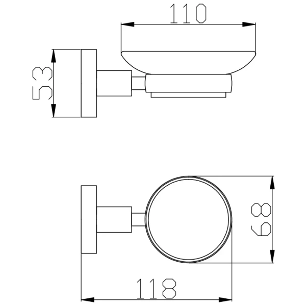 Мыльница Rav Slezak Colorado COA0300MGK серый металлик крацованный