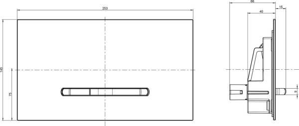 кнопка для инсталляции villeroy & boch viconnect 922160ra серая глянцевая