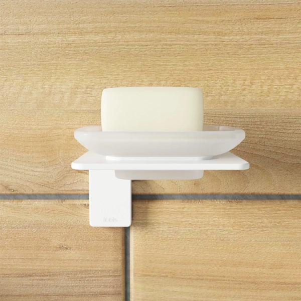 Мыльница IDDIS Slide SLIWTG0i42 матовое стекло, белая