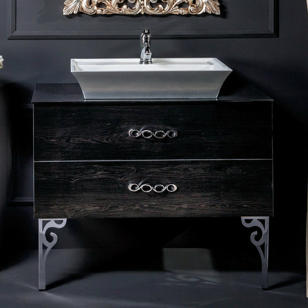 тумба под раковину boheme armadi art neoart 80 831-080-bw подвесная black wood