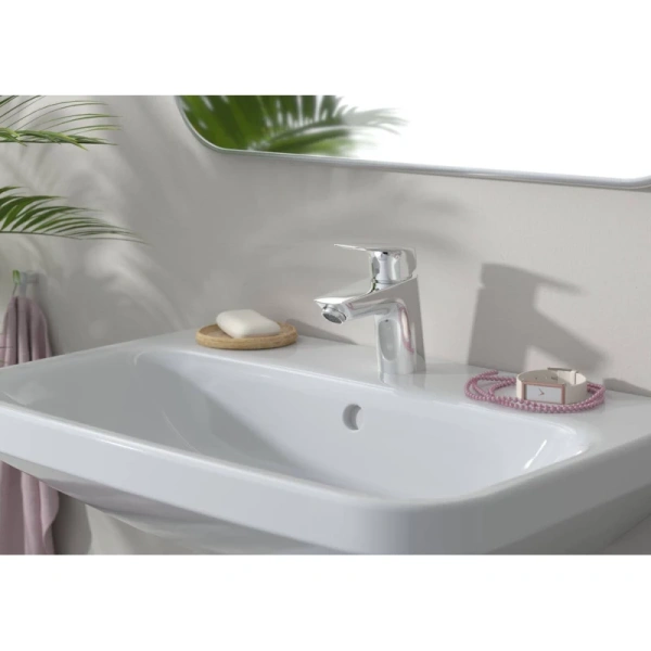 смеситель для раковины с донным клапаном hansgrohe logis 71170000