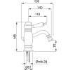 термостат для биде migliore oxford ml.oxf-6363.bi.ra