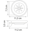 мыльница wasserkraft kammel k-8329w цвет белый матовый