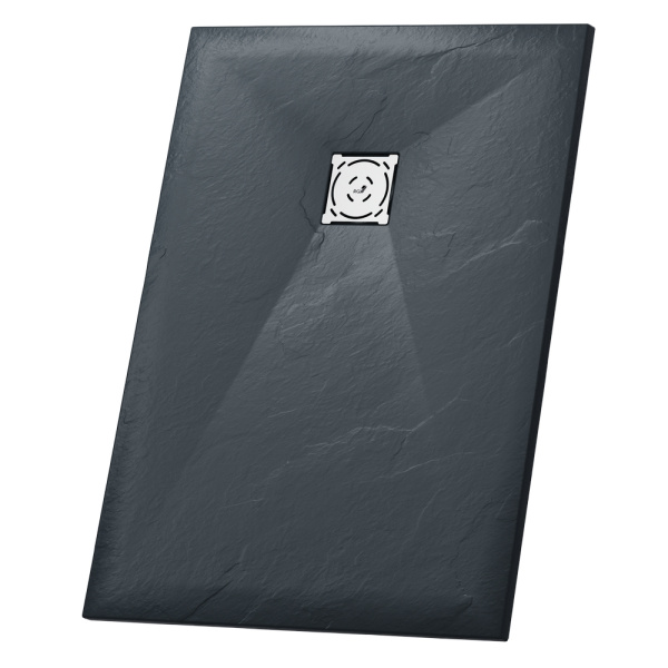 душевой поддон из искусственного камня rgw stt st-0109g 90×100×2,5 серый