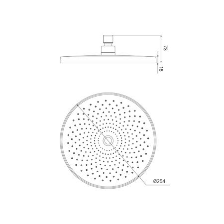 верхний душ iddis optima home oph25cpi64 круглаяцвет хром