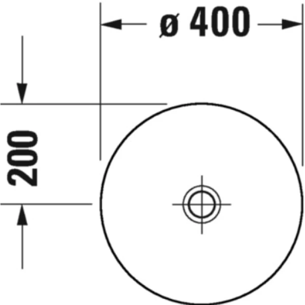 раковина накладная duravit d-neo 40 см 2371400070, цвет белый