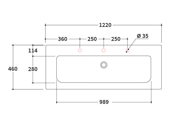 раковина berloni bagno smart ceramic 120 lavsmrincxr004 190, цвет nero opaco