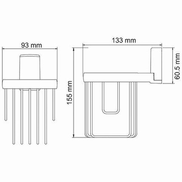 Держатель освежителя воздуха WasserKRAFT Leine K-5045 цвет хром