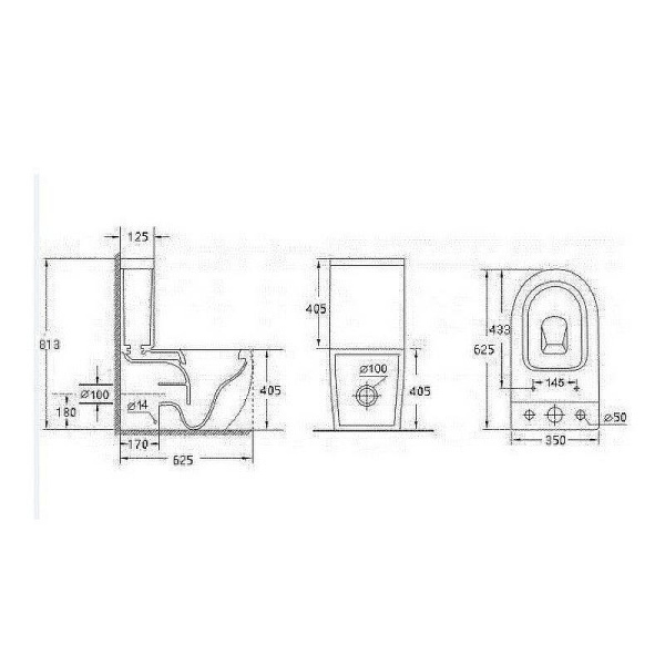 унитаз-компакт esbano crisan esuncrismb черный матовый