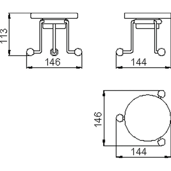 Мыльница Cisal Arcana AR09049021 настольная керамическая, цвет: белый/хром