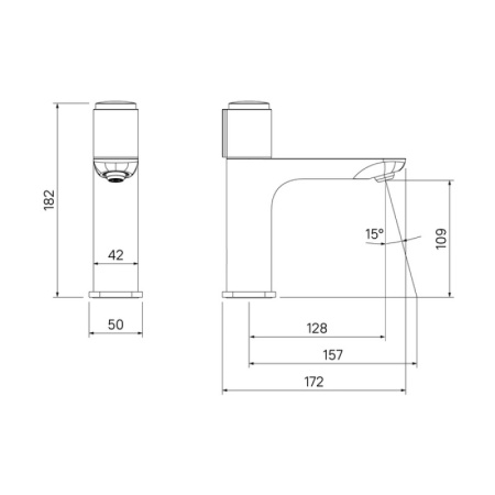 комплект смесителей iddis slide slibl00i02 + sliblbti01