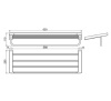 полка для полотенец ravak 10° x07p327 хром