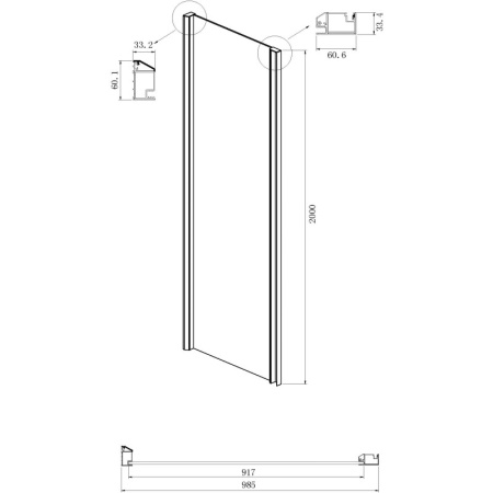 душевой уголок ambassador intense 150x100 110021104ix-100ix профиль хром стекло прозрачное