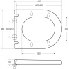 сиденье для унитаза cezares stylus czr-gn-sc с микролифтом