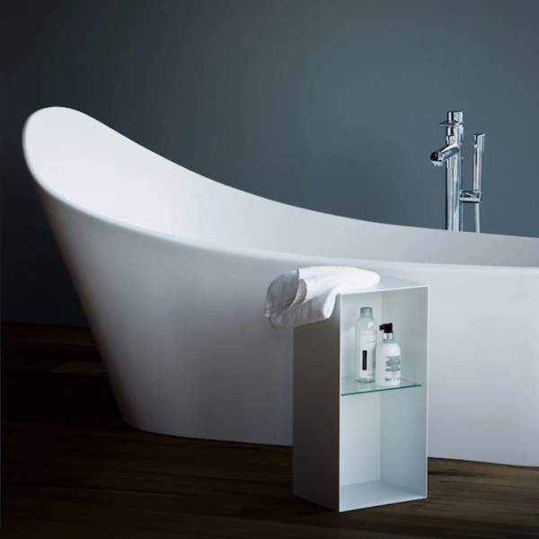 ванна laufen palomba 2.4580.2.000.000.1 180x89x54см, свободностоящая, из материала sentec, цвет: белый