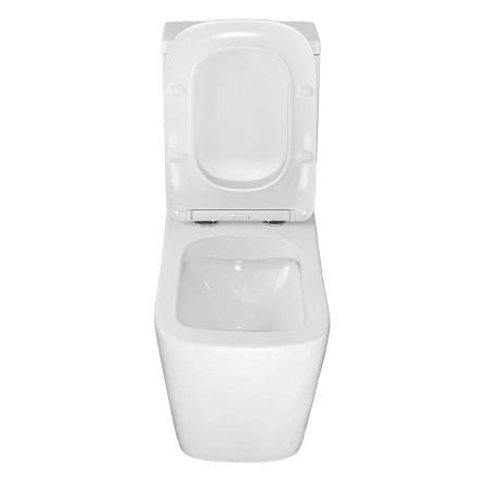 унитаз компакт azario ferra az-1015 напольный, безободковый, слив "торнадо", с бачком и сиденьем микролифт, 64х37х81 см, белый