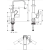 смеситель для раковины с донным клапаном hansgrohe metropol 74511000