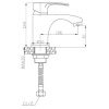 смеситель для раковины без донного клапана agger fine a1102100