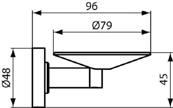 Мыльница Ideal Standard IOM A9129AA Хром