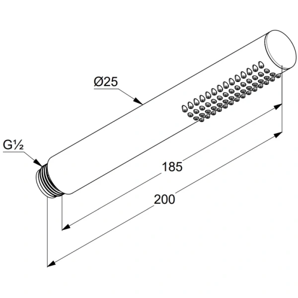 душевая лейка kludi nova fonte 1s 3912053-00