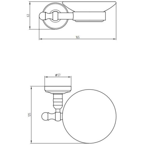 Мыльница Migliore Mirella ML.MRL-M061.BT