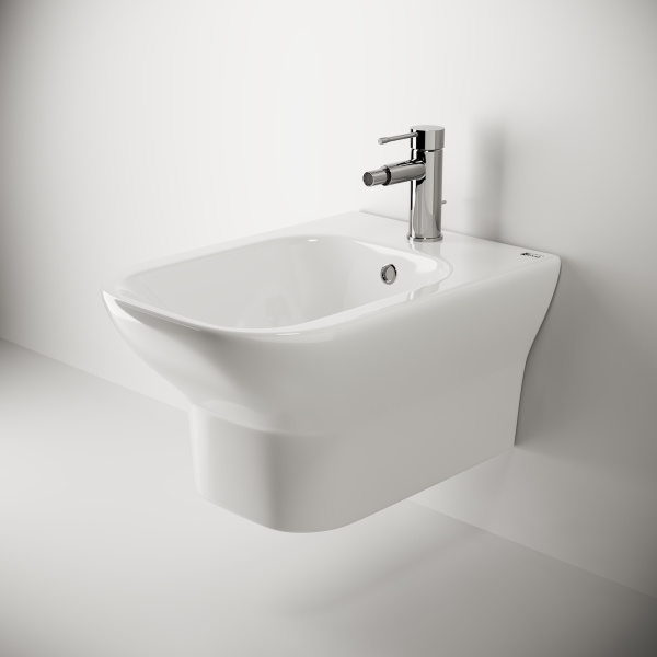 биде ceramicanova enjoy cn1105e подвесное, белое