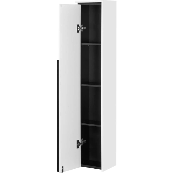 пенал roca aneto 857431806 подвесной l, белый глянец/черный