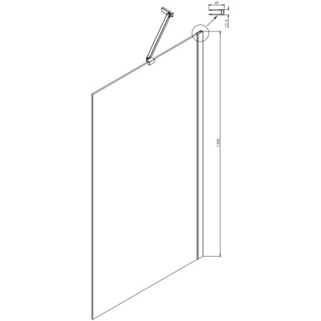 шторка на ванну ambassador bath screens 70х140 16041102 профиль хром стекло crystalpure