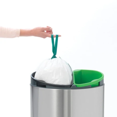 мусорное ведро brabantia touch bin new 112867 двухсекционное