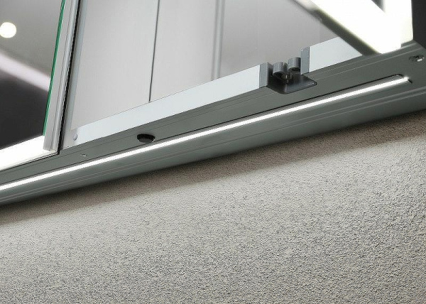 зеркальный шкаф esbano 90 esmt3809d с подсветкой с инфракрасным выключателем