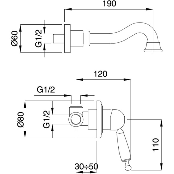 смеситель для раковины migliore oxford ml.oxf-6345.bi.bt