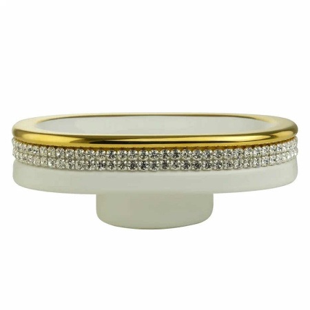 мыльница migliore dubai 28482 цвет белый | золото