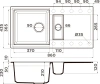 мойка кухонная omoikiri sakaime 86-2-gr leningrad grey