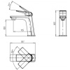 смеситель для раковины bravat frey f1368401cp-eng