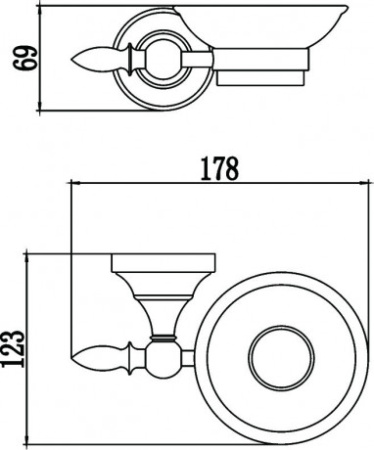 мыльница savol 68b s-06859b