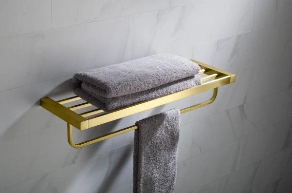Полка Timo Selene 17058/17 для полотенец, матовое золото