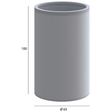 стакан для зубных щеток boheme uno 10974-cb настенный, медь матовая