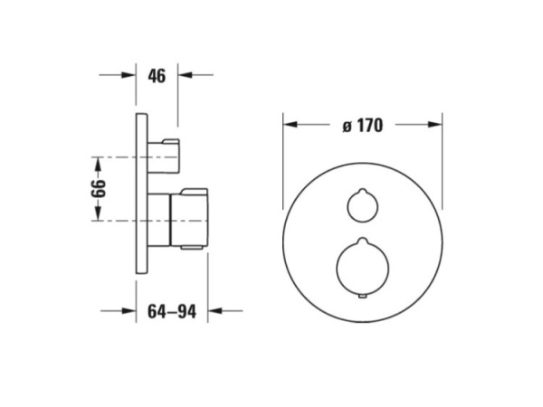 смеситель для душа duravit c15200014010 цвет хром