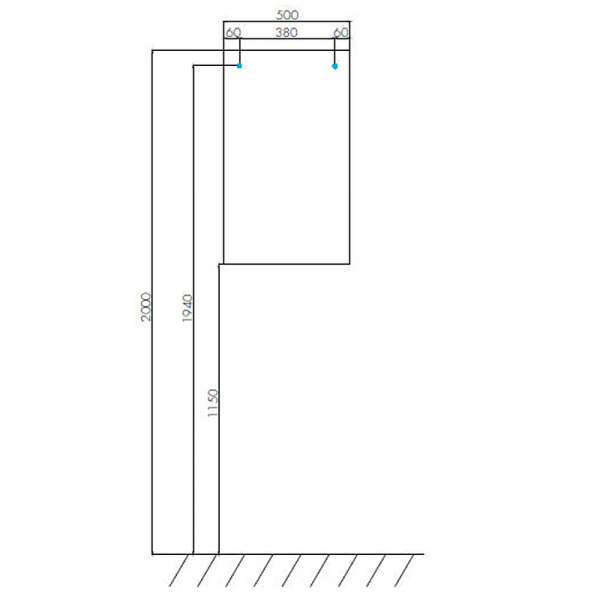 зеркало aquaton йорк 50 1a171002yo010 белое