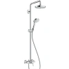 Душевая система с однорычажным смесителем Hansgrohe Croma Select S 180 2jet Showerpipe, 27255400