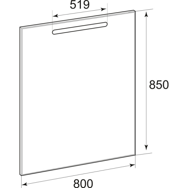 зеркало roca gap 80 с подсветкой zru9302689