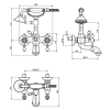 смеситель для ванны с душем fima carlo frattini epoque f5054br