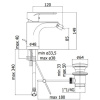 смеситель для биде без донного клапана paffoni green gr131cr