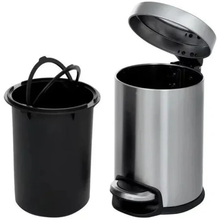 мусорное ведро weltwasser ww erfie wt 5l с педалью, белое