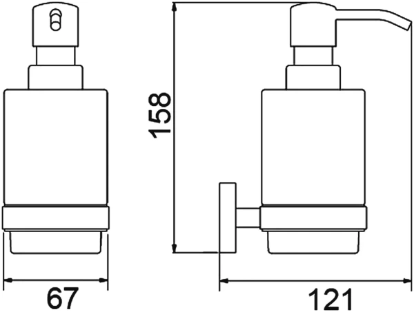 Дозатор для мыла Timo Saona 13039/00 хром