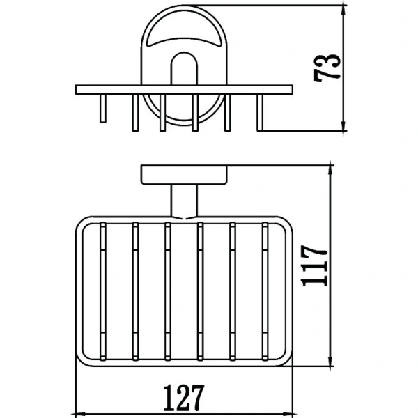 Мыльница Savol 70 S-007032 хром