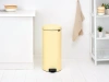 мусорное ведро brabantia newicon 233845 30 л, ванильно-желтое