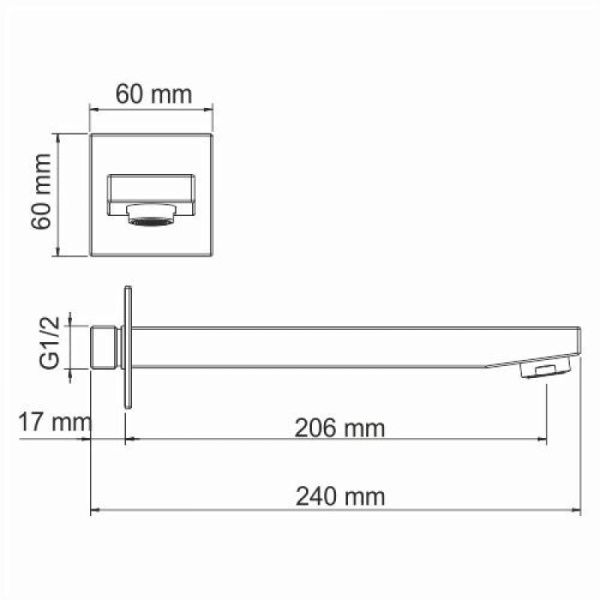 излив для смесителя wasserkraft sauer a187 цвет золото глянцевое